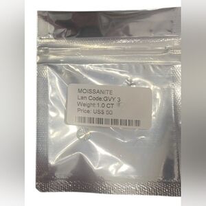 Moissanite Sparkling Silver Stud Earrings